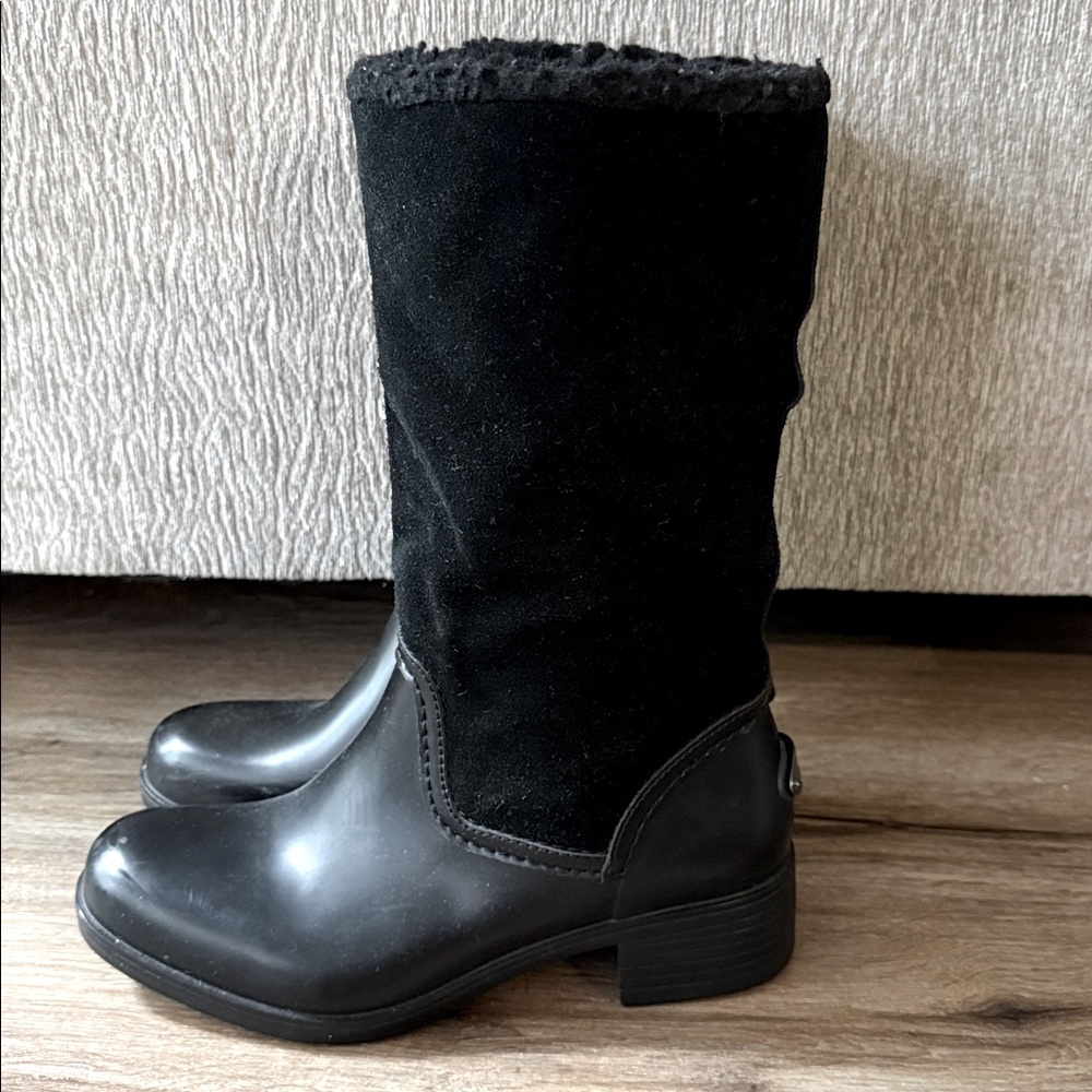 COACH ZANA A9172 Black Women's Boots With Fur - Picture 7 of 16